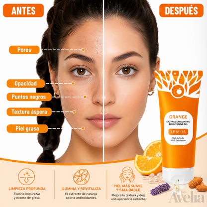 Gel Exfoliante de Naranja  | Piel Suave luminosa y mejorada